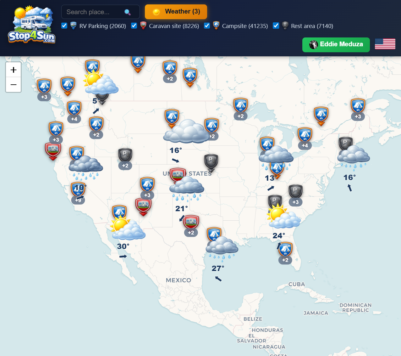 Stop4Sun Weather Finder screenshot