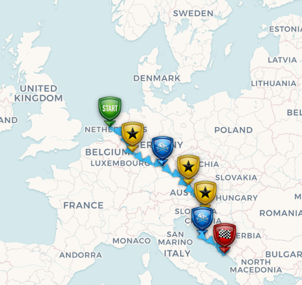 Amsterdam to Dubrovnik