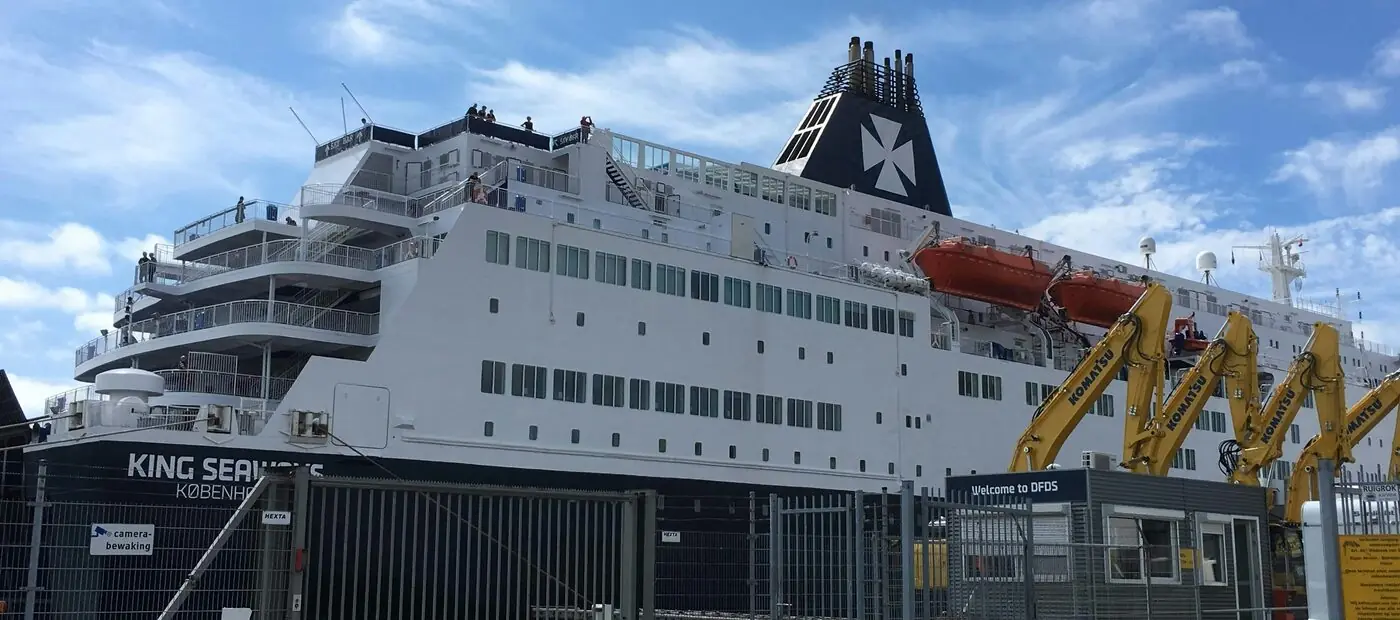 Ferry at sea