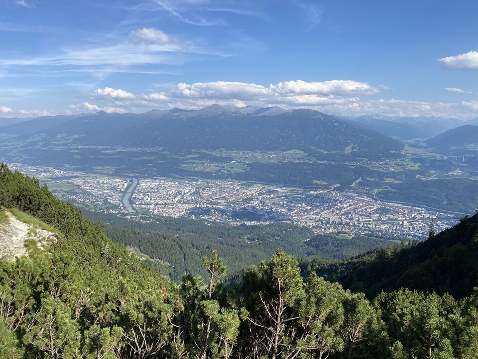 Nordkette panoramic view over Innsbruck