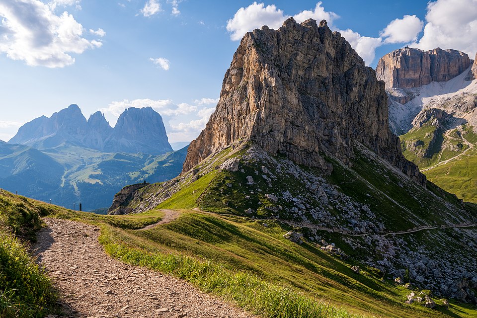 Passo Pordoi Dolomites view