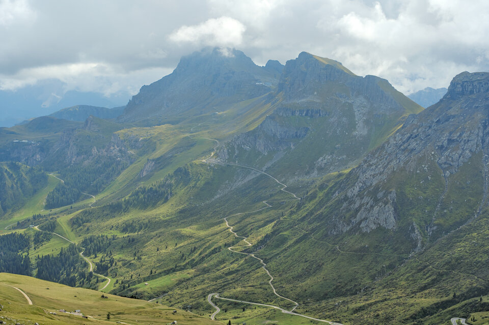 Sass Pordoi summit terrace