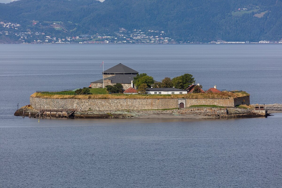 Munkholmen island seen from Trondheim