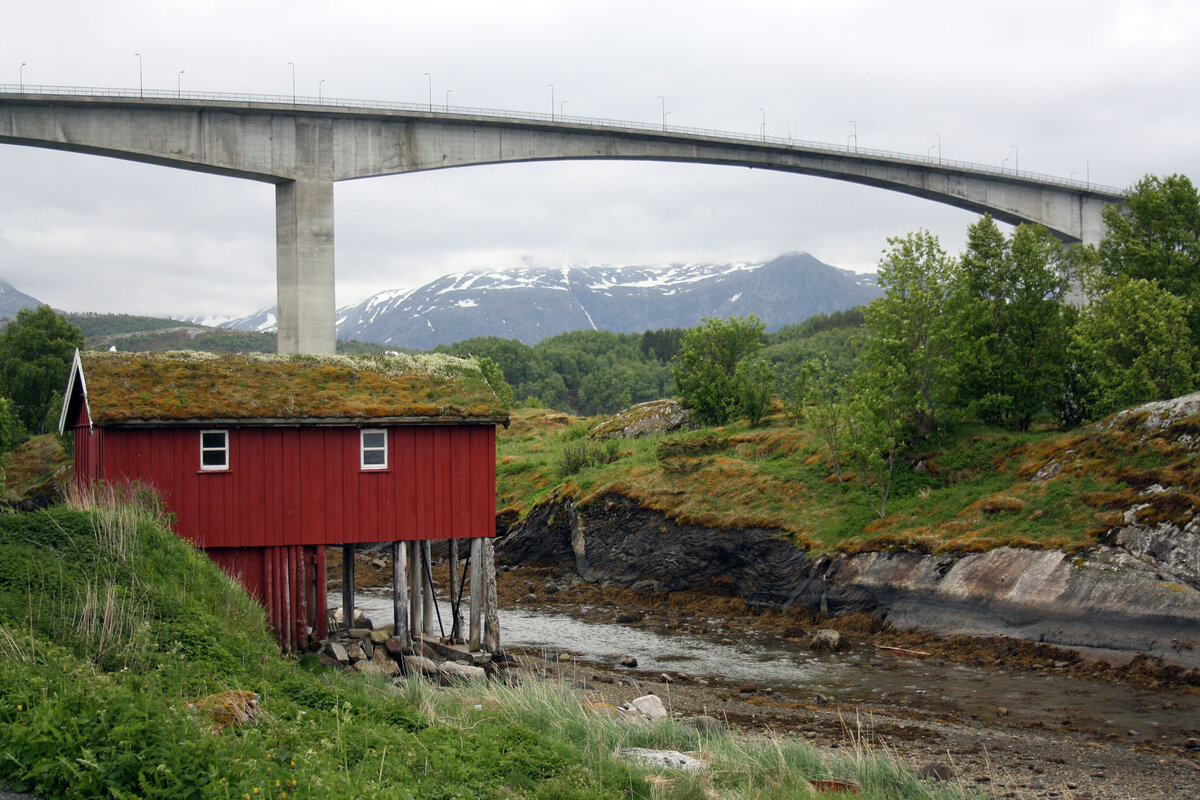 Saltstraumen bridge and strait