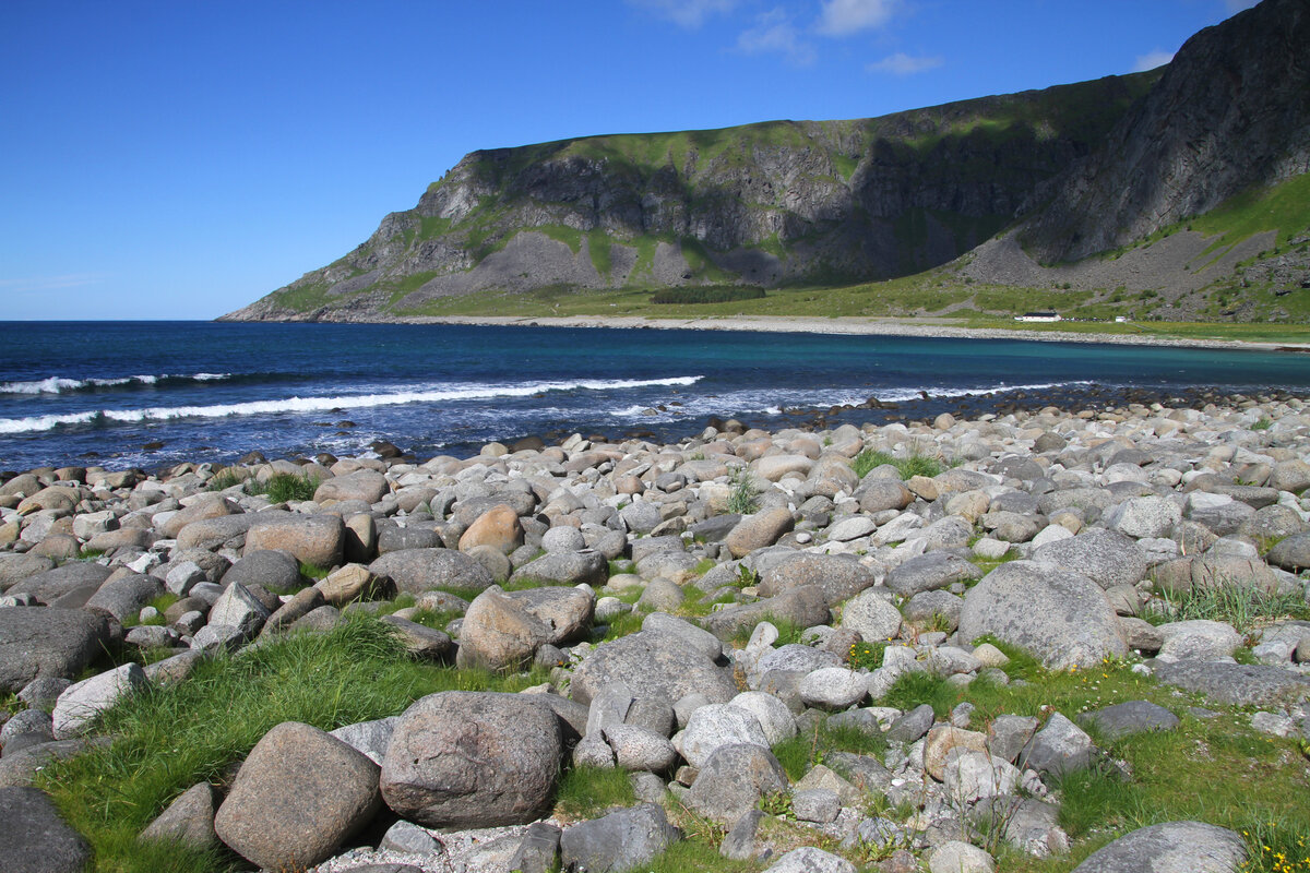 Unstad beach landscape